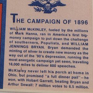 Hats Off To The Past - The Campaign of 1896